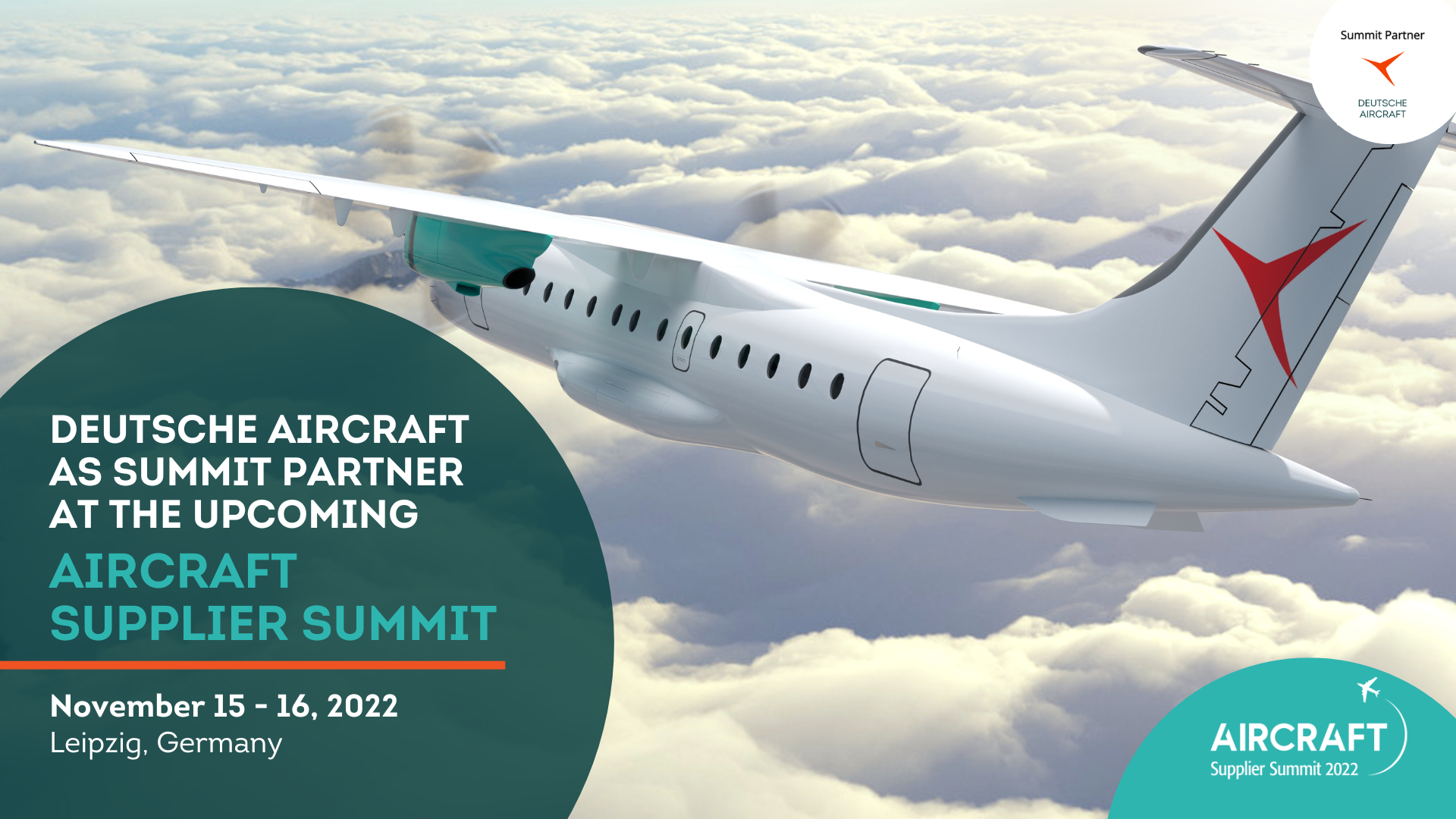 Deutsche Aircraft as Summit Partner at the Aircraft Supplier Summit in Leipzig